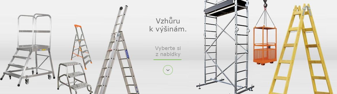 Žebříky, schůdky a stupátka