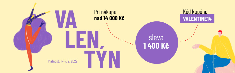 Sleva 1400 Kč při objednávce nad 14000 Kč bez DPH až do 14.2.