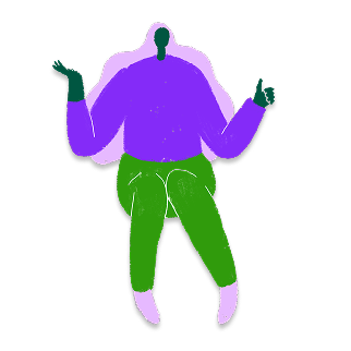 Dekorativní ilustrace postavičky