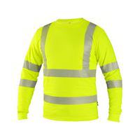 Tričko CXS OLDHAM, dlouhý rukáv, výstražné, pánské, žluté