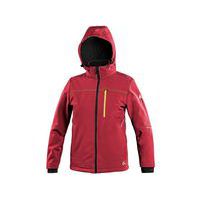 Bunda CXS STRETCH, dětská, softshell, červená