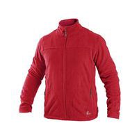 Mikina CXS GRANBY, pánská, fleece, červená