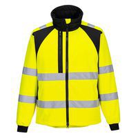 WX2 Eco Hi-Vis softshell (2L), černá/žlutá