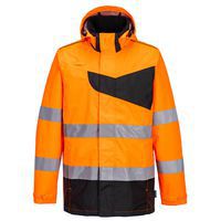PW2 bunda do deště Hi-Vis, černá/oranžová