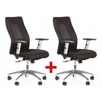 Kancelářská židle Manutan Expert Penelope Alu 1+1, černá