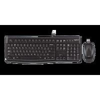 Set klávesnice a myši Logitech MK120, CZ/SK, černý