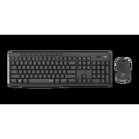 Set bezdrátové klávesnice a myši Logitech MK295 Silent Wireless, CZ/SK, černý