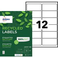 Samolepicí etikety Avery, recyklované
