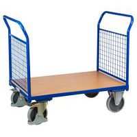 Plošinové vozíky se dvěma madly s mřížovou výplní, do 500 kg