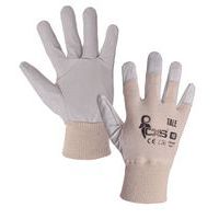 Kožené rukavice CXS, bílé