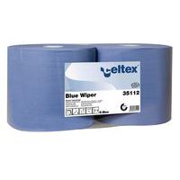 Průmyslové papírové utěrky Celtex Blue Wiper 2vrstvé, 970 útržků, 2 ks