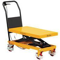 Mobilní hydraulický zvedací stůl Manutan Expert, do 300 kg, deska 81,5 x 50 cm
