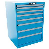 Dílenské zásuvkové skříně LISTA, nosnost 75 až 200 kg, 717x725 mm