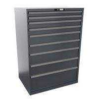 Dílenské zásuvkové skříňe Lista, 1023x725x1450 mm, 10 zásuvek