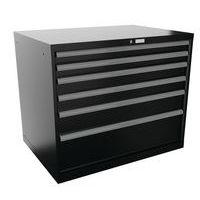 Dílenské zásuvkové skříňe Lista, 1023x725x850 mm, 5 zásuvek