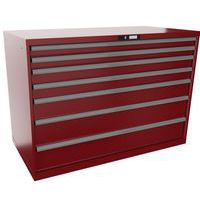 Dílenské zásuvkové skříňe Lista, 1431x725x1000 mm, 5, 7 nebo 8 zásuvek