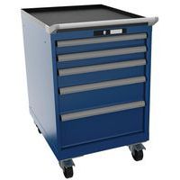 Mobilní dílenské zásuvkové skříně LISTA, 564x725x890mm, 5 nebo 6 zásuvek,