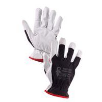 Kombinované rukavice CXS Technik Plus, černé/bílé