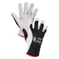 Kombinované zimní rukavice CXS Technik Winter, černé/bílé