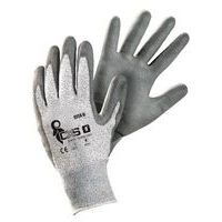 Polyetylenové rukavice CXS Cita II polomáčené v polyuretanu, šedé
