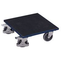 Transportní plošiny s gumovým povrchem, do 400 kg, 50 x 50 x 18,5 cm