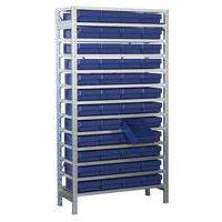 Regál se 48 zásuvnými boxy, hloubka 50 cm