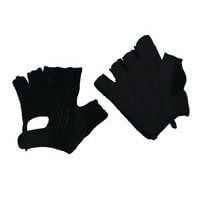 Bavlněné rukavice Manutan s terčíky, černé