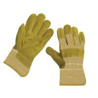 Kožené rukavice Manutan, žluté