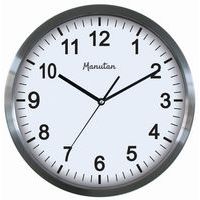 Analogové hodiny Q6 Manutan, autonomní quartz, průměr 34 cm