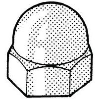 Ochranná krytka pro šestihranné svorníky, šrouby a matice Plast Polyester