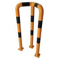 Rohová kovová zábrana Manutan, vysoká, délka 60 cm