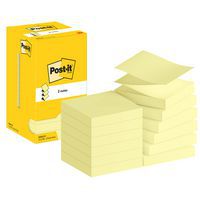 Bločky samolepicí Post-it® Z-Notes, žluté, 76×76 mm