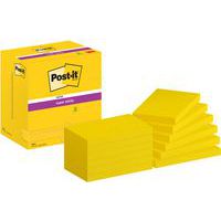 Bločky samolepicí Super Sticky Post-it®, žluté, 76×127 mm