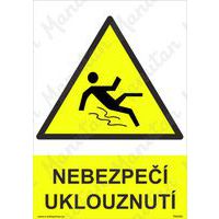 Výstražné tabulky - Nebezpečí uklouznutí