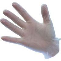 Jednorázové vinylové rukavice nepudrované, transparentní