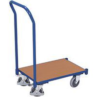Plošinové vozíky s madlem Euro systém, do 250 kg, 74 x 41,5 x 97 cm
