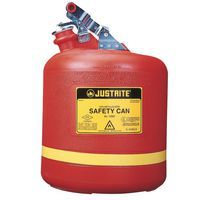 Plastová bezpečnostní nádoba na hořlaviny Justrite, červená, 2 l