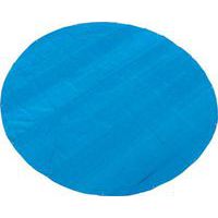 TOPTRADE plachta krycí, modrá, s kovovými oky, kulatá, 150 g / m2, profi