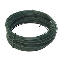 TOPTRADE drát vázací, poplastovaný, zelený, průměr 2 mm / 50 m