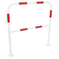 Kovové zábrany Manutan Expert, délka 100 cm, průměr 38 mm