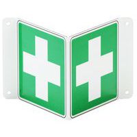 Bezpečnostní tabulky Manutan Expert - První pomoc, hliník
