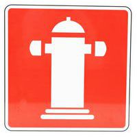 Požární tabulka Manutan Expert - Hydrant, hliník, 350 mm