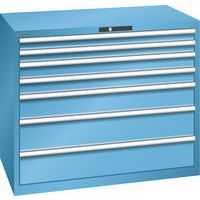 Dílenské zásuvkové skříňe Lista, 1193x725x1000 mm, 7 zásuvek