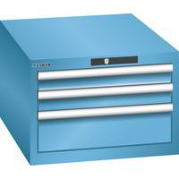 Dílenské zásuvkové skříně LISTA, 3 zásuvky, 564x725x383mm