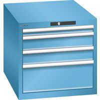 Dílenské zásuvkové skříně LISTA, 564x725x533mm 4 nebo 5 zásuvek