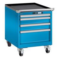 Mobilní dílenské zásuvkové skříně LISTA, 564x725x723mm, 4, 5 nebo 6 zásuvek