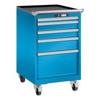 Mobilní dílenské zásuvkové skříně LISTA, 5 nebo 7 zásuvek, 564x725x990mm