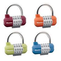 Set kombinačních visacích zámků 1523EURD Master Lock, horizontální, 64 mm, 4 ks