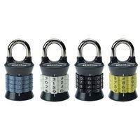 Set kombinačních visacích zámků 1535EURDCOL Master Lock, vertikální, 37 mm, 4 ks