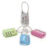 Set visacích kombinačních zámků pro zavazadla TSA 4688EURD Master Lock, 30 mm, 4 ks